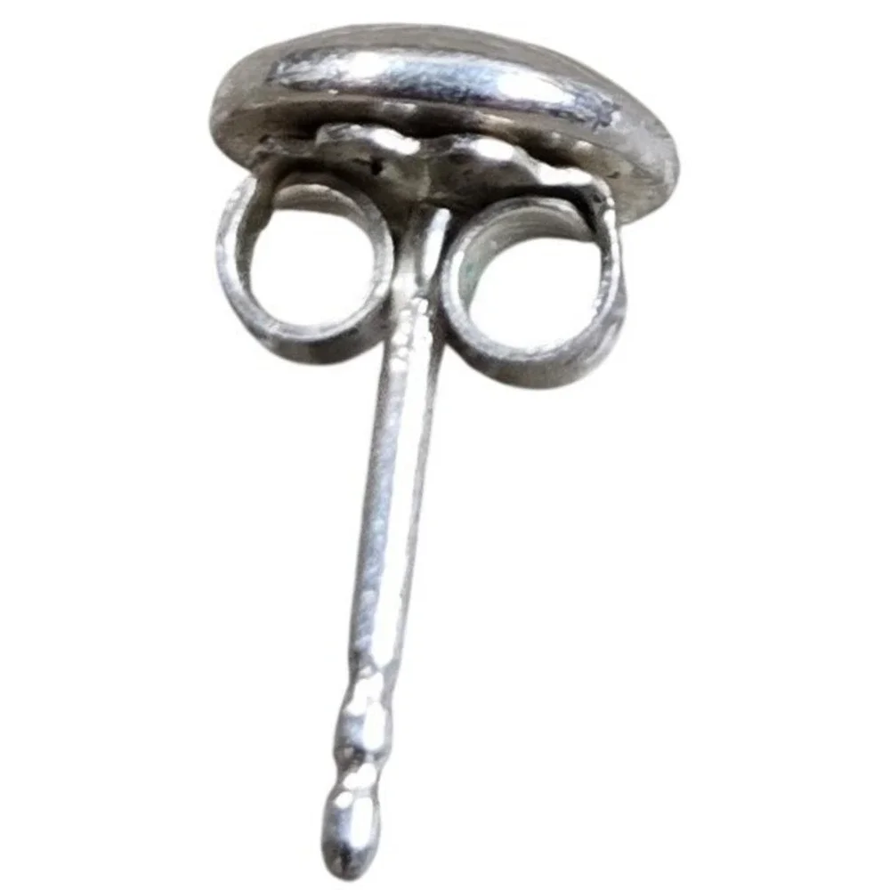 Vintage 925 Sterling Silver Single Button Ball Stud Replacement Earring